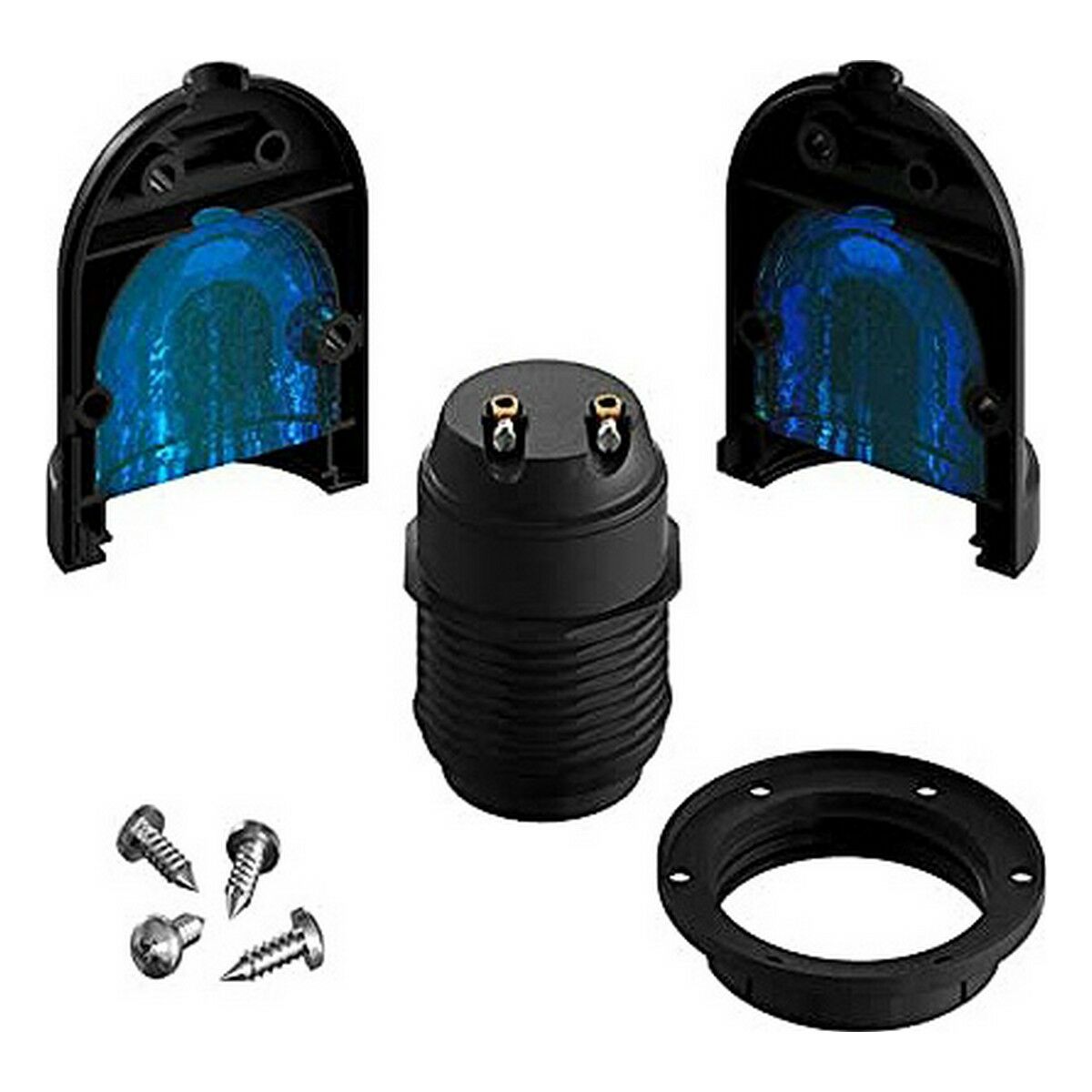 Suportes para lâmpadas Preto E27